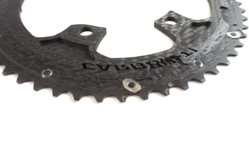 Carbon-Ti X-Carboring EVO Carbon Chainring (outer) 54T DA9200 4x110BCD